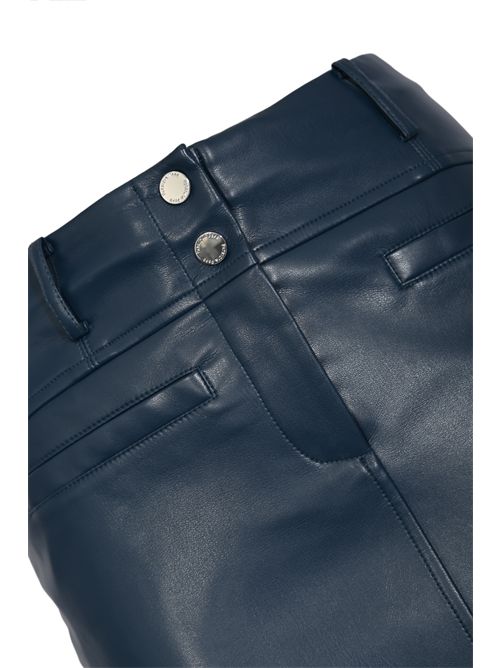 Gonna midi in tessuto spalmato effetto pelle Patrizia Pepe | 8G0520 E005CA97